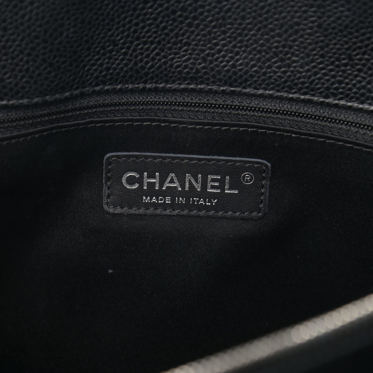 Caviar Quilted Grand Shopping Tote GST Black
