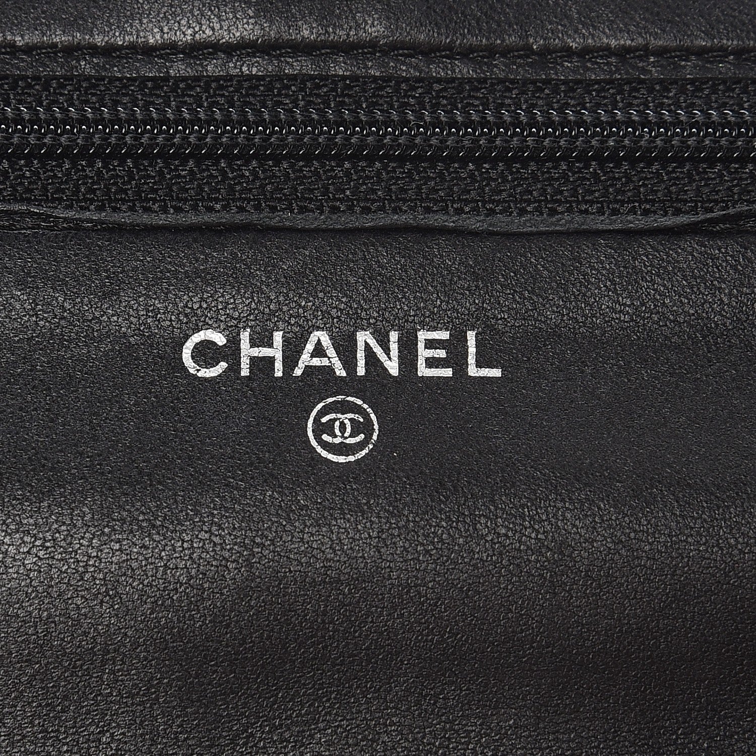 Chanel Lambskin Quilted Wallet On Chain WOC Black 6 of 10