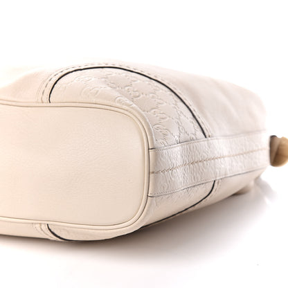 Gucci Calfskin Guccissima Trim Large Signoria Hobo Ivory 7 of 10