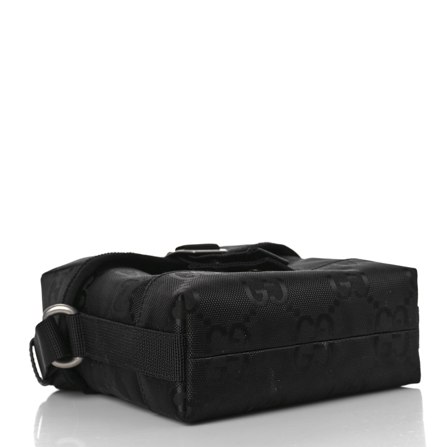 Econyl Nylon Monogram Off The Grid Messenger Bag Black