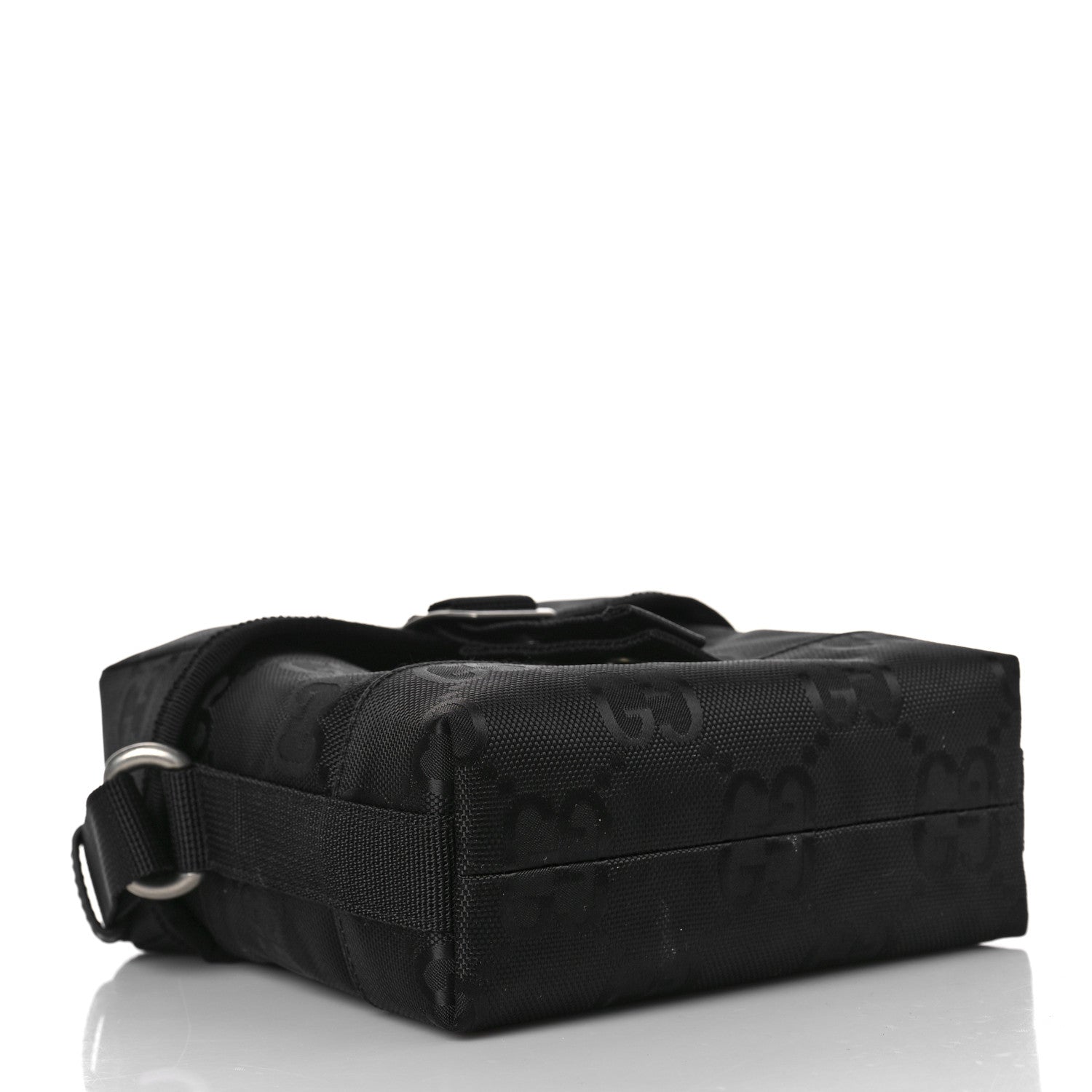 Gucci Econyl Nylon Monogram Off The Grid Messenger Bag Black 4 of 9