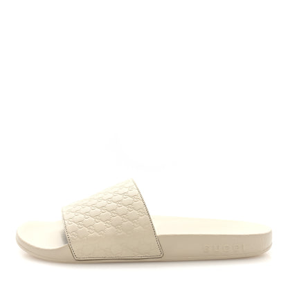 Gucci Microguccissima Slide Sandals 39 Ivory 1 of 9