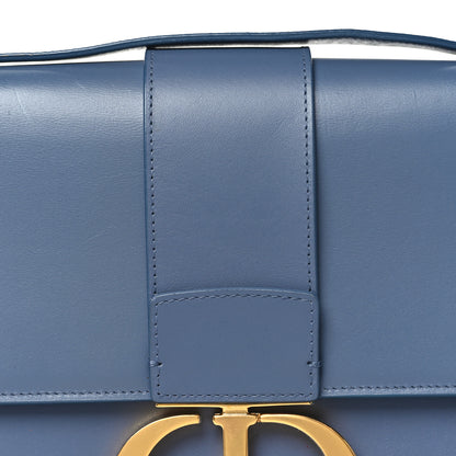 Christian Dior Smooth Calfskin 30 Montaigne Flap Bag Blue 7 of 9