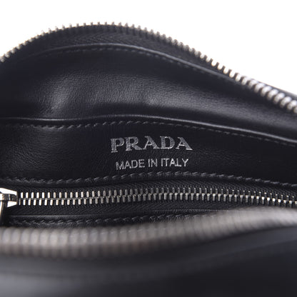 Prada City Calf Banana Print Camera Bag Black Fuchsia 8 of 9