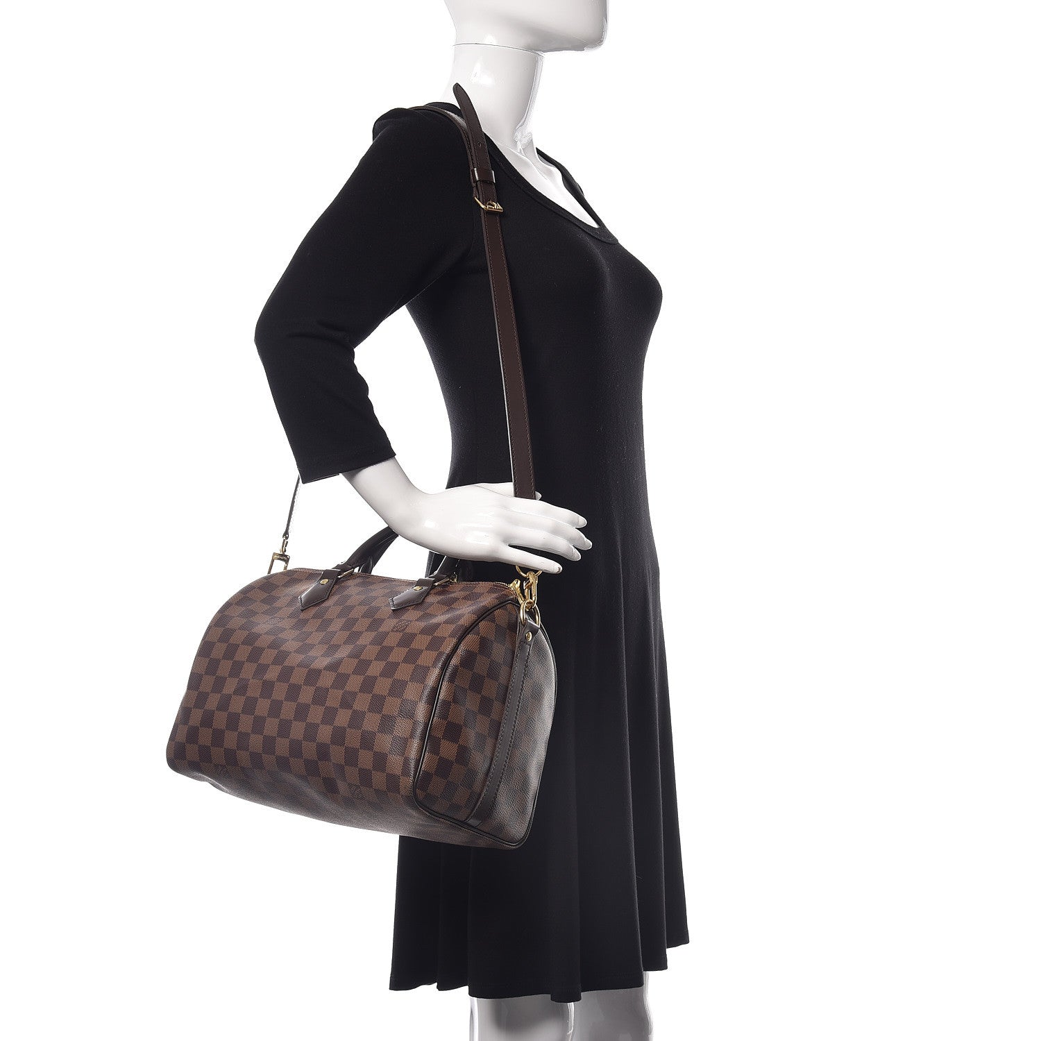 Louis Vuitton Damier Ebene Speedy Bandouliere 30 2 of 10