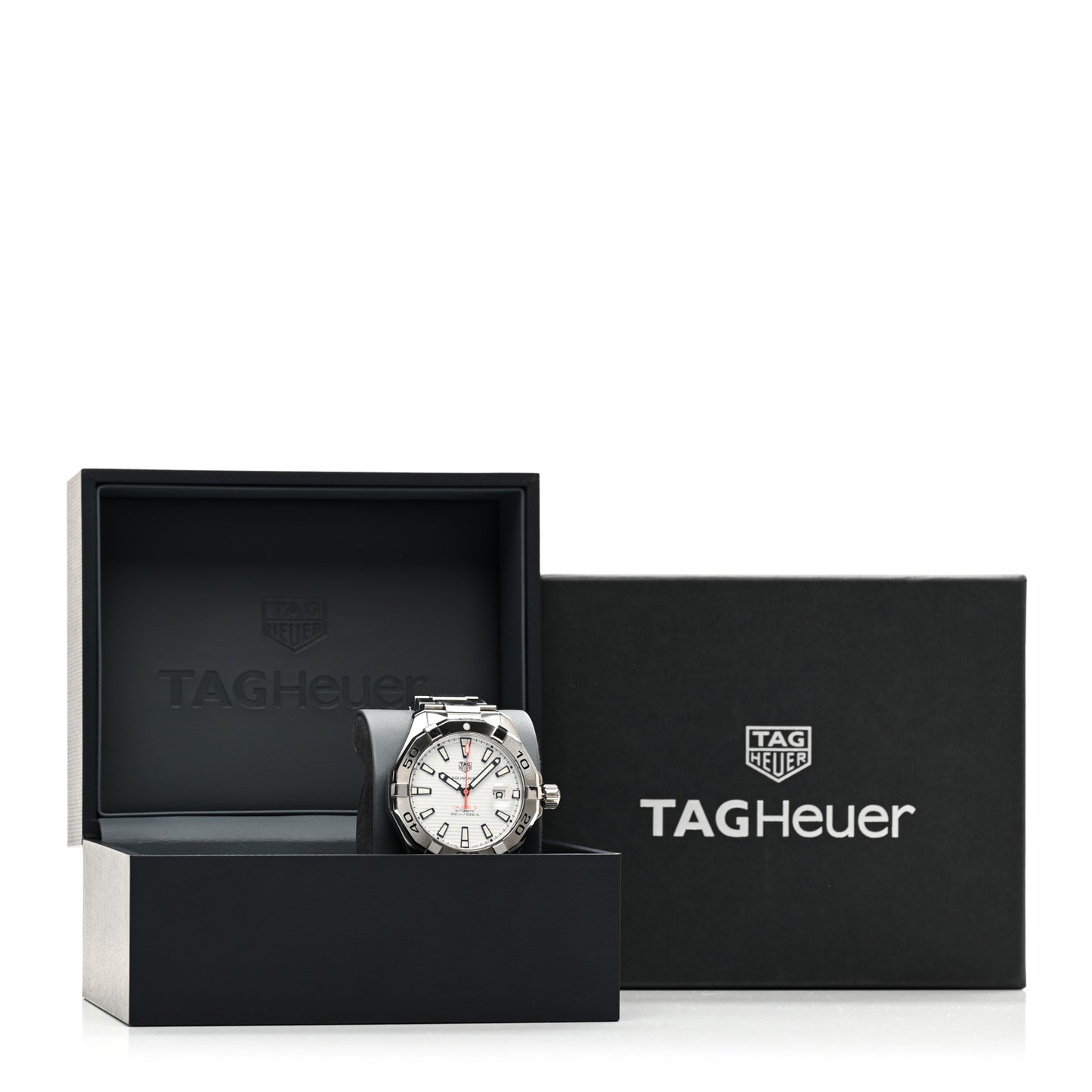 Stainless Steel 43mm Aquaracer 300M Automatic Watch White WAY2013