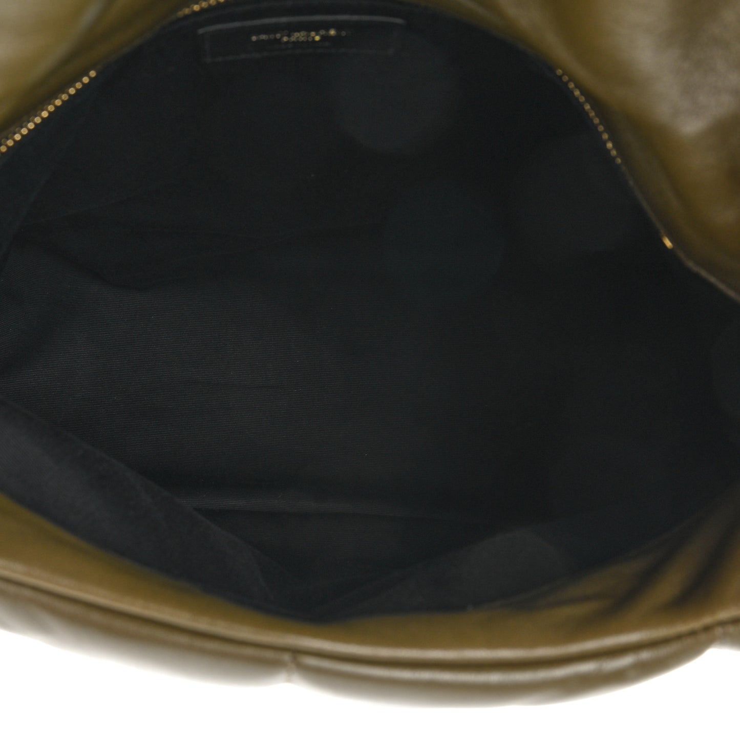Lambskin Quilted Medium Loulou Puffer Monogram Chain Satchel Seaweed