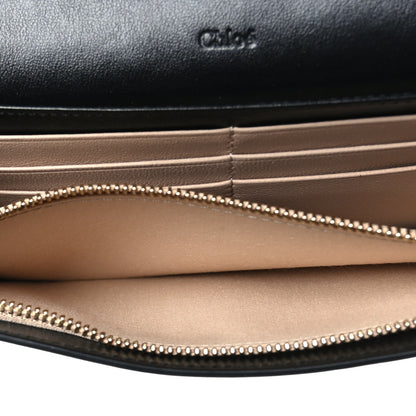 Chloe Calfskin Long Flap C Wallet Black 5 of 7