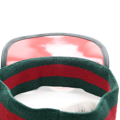 Gucci Vinyl Web Visor M Green Red 7 of 11