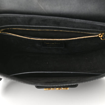 Christian Dior Calfskin D Fence Saddle Bag Black 5 of 11