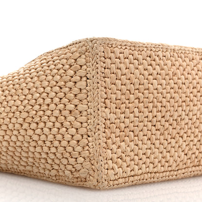 Loewe Raffia Small Paula's Ibiza Logo Tote Natural Tan 8 of 9