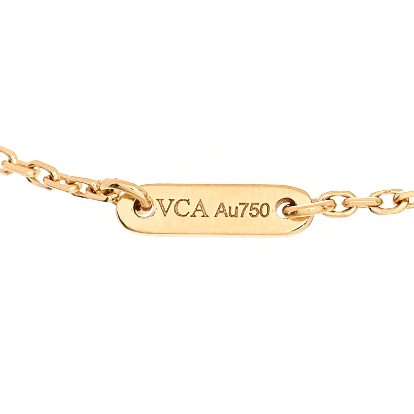 18K Yellow Gold Mother of Pearl Sweet Alhambra Bracelet