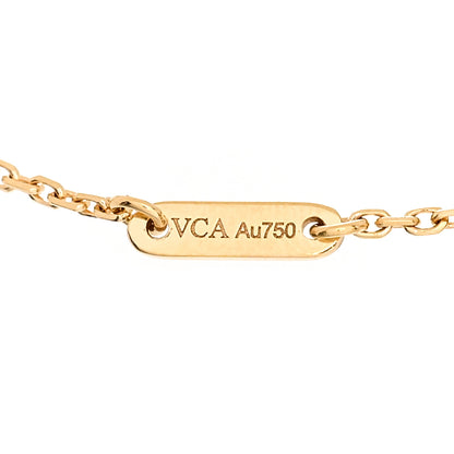 Van Cleef & Arpels 18K Yellow Gold Mother of Pearl Sweet Alhambra Bracelet 3 of 5