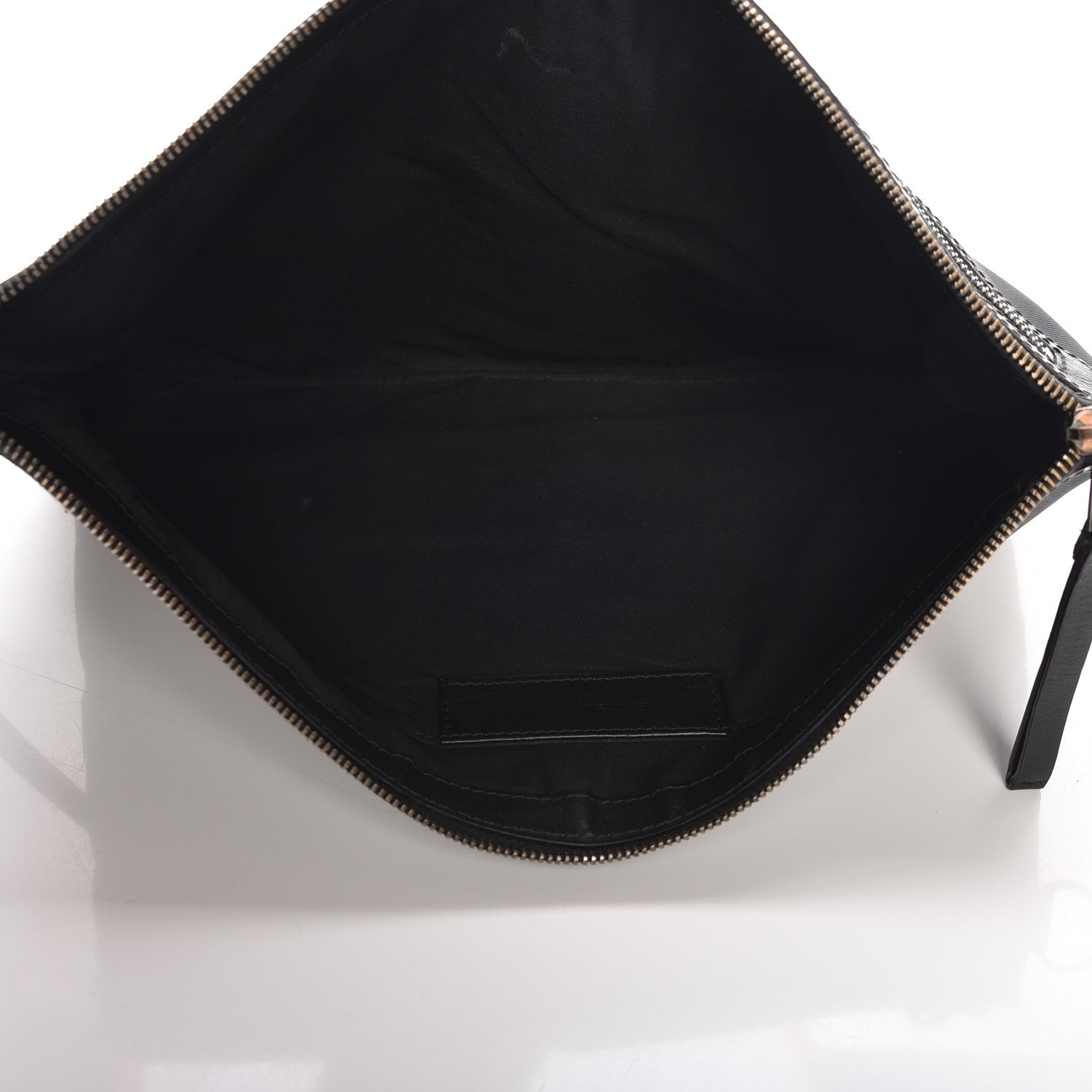 Balenciaga Nylon Calfskin Classic Hardware Clip Clutch Black 5 of 7