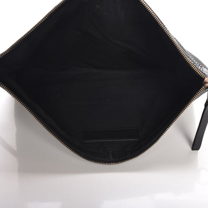 Balenciaga Nylon Calfskin Classic Hardware Clip Clutch Black 5 of 7