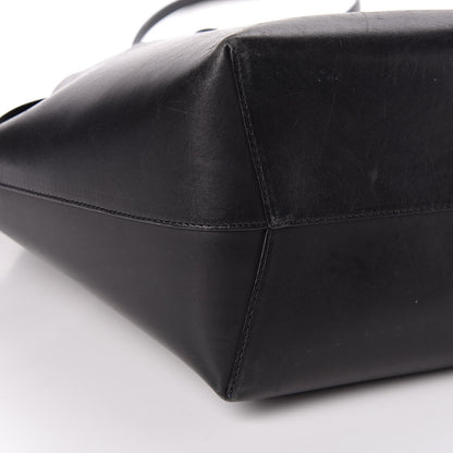 Mansur Gavriel Vegetable Tanned Calfskin Bucket Bag Black Royal 15 of 17
