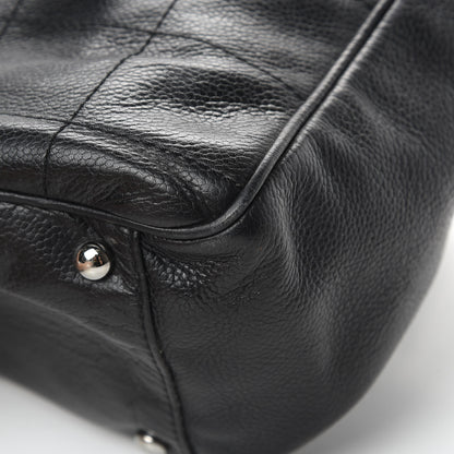 Chanel Caviar Square Stitched Tote Black 11 of 14