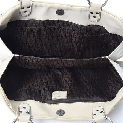 Christian Dior Calfskin Medium Gaucho Double Saddle Bag Ivory 4 of 12