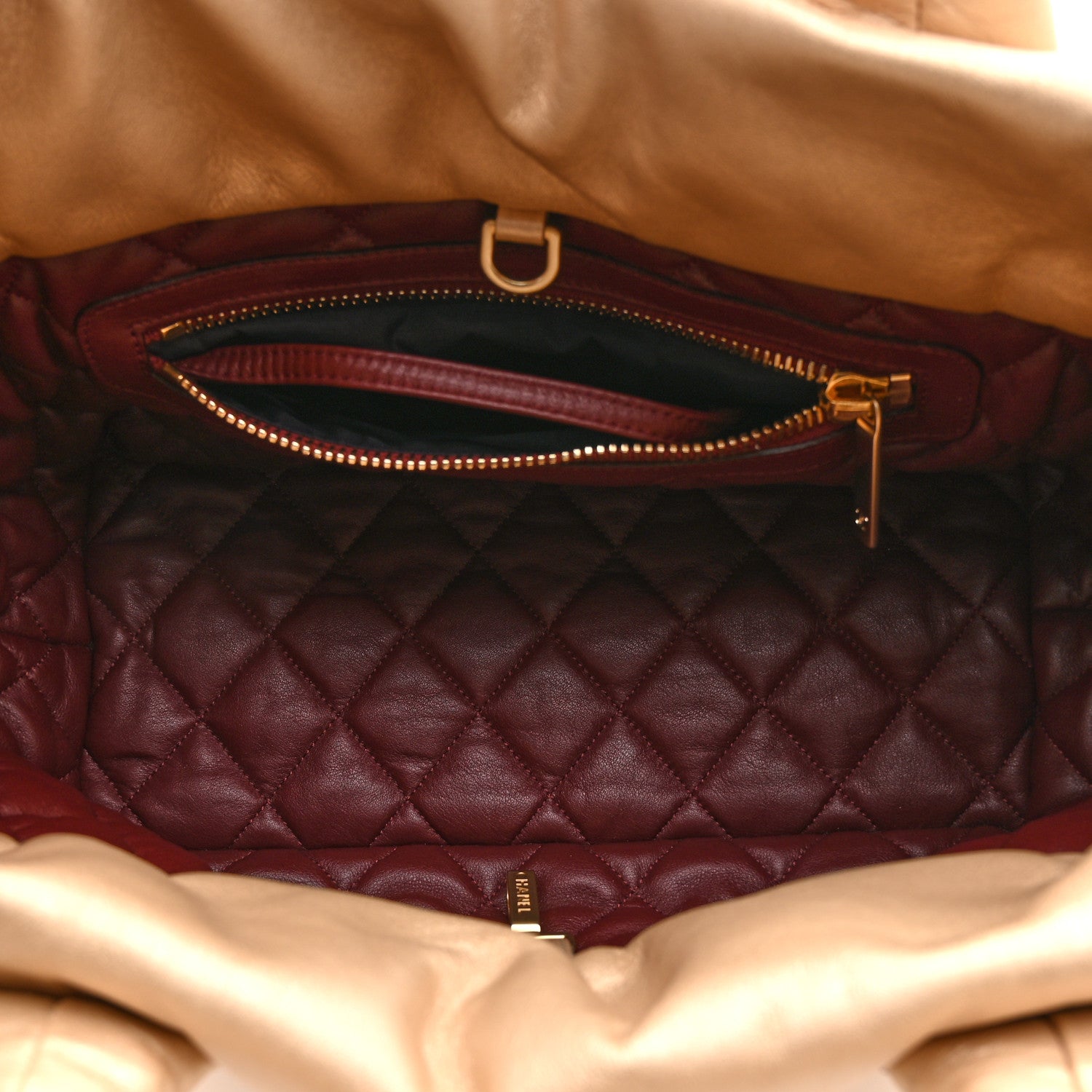 Chanel Metallic Lambskin Medium Coco Cocoon Reversible Tote Light Gold 4 of 9