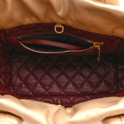 Chanel Metallic Lambskin Medium Coco Cocoon Reversible Tote Light Gold 4 of 9
