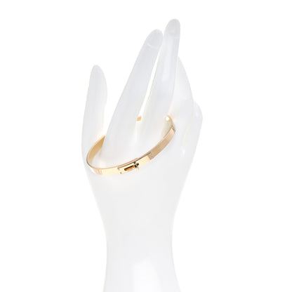 Hermes 18K Yellow Gold Diamond PM Kelly Bracelet XL 2 of 5