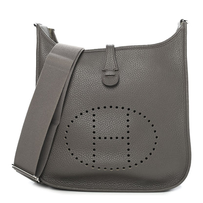 Hermes Taurillon Clemence Evelyne III PM Etain 1 of 9