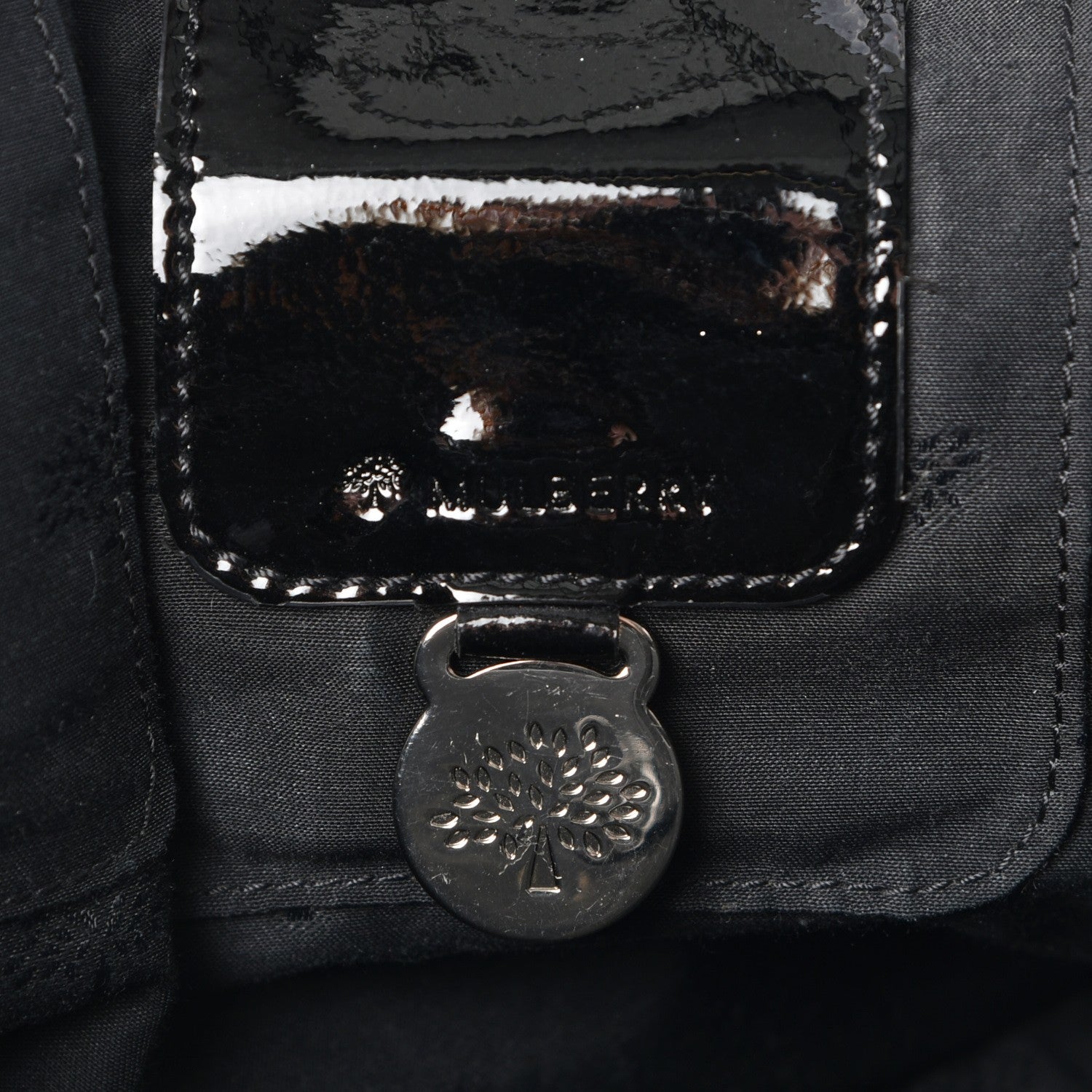 Mulberry Patent Bayswater Black 6 of 7