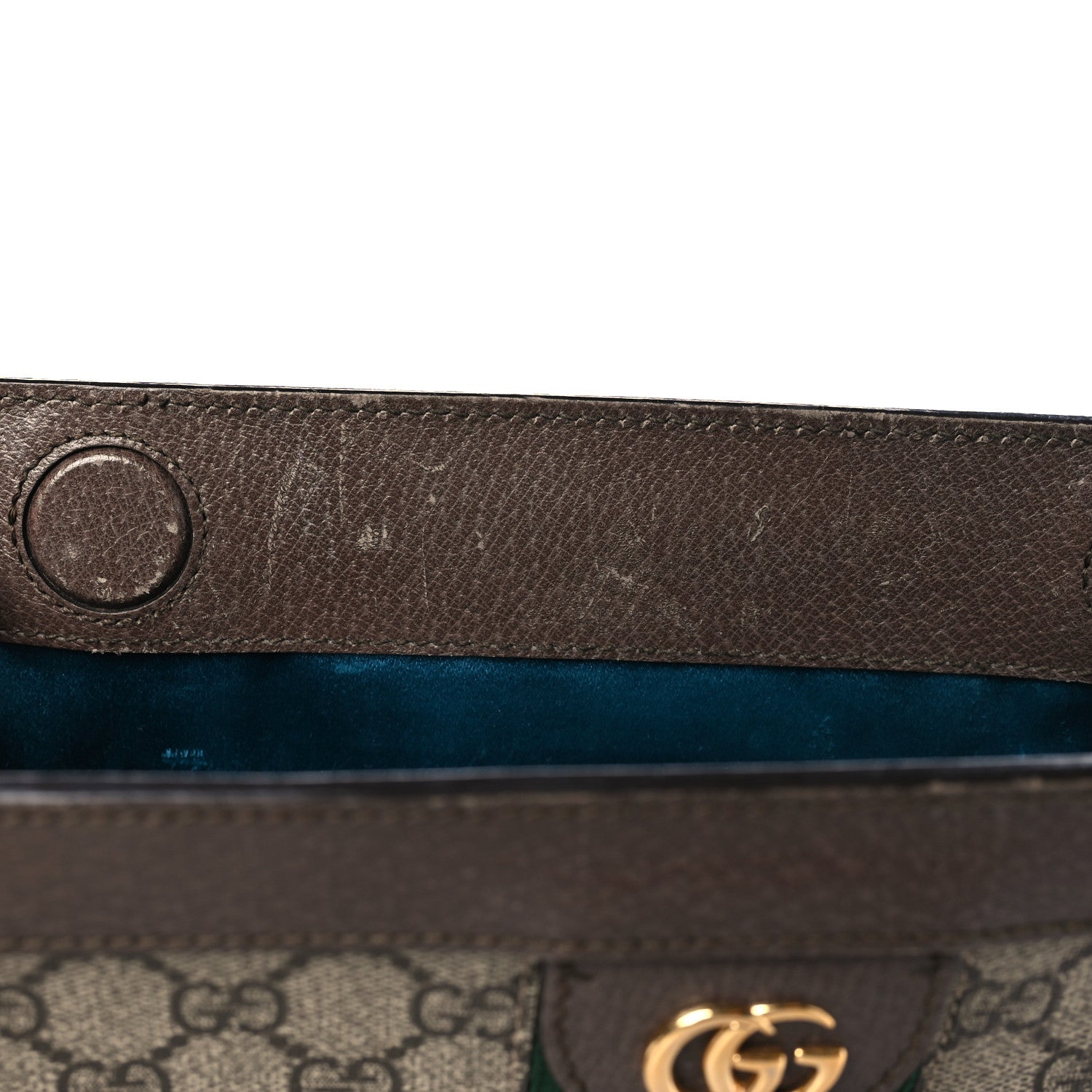 Gucci GG Supreme Monogram Web Small Ophidia Chain Shoulder Bag Brown 10 of 11