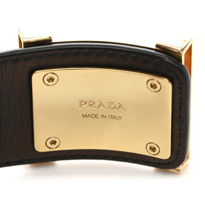 Prada Saffiano Metal Wrist Case M Gold 6 of 10