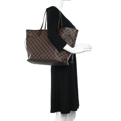 Louis Vuitton Damier Ebene Neo Neverfull MM Rose Ballerine 2 of 12
