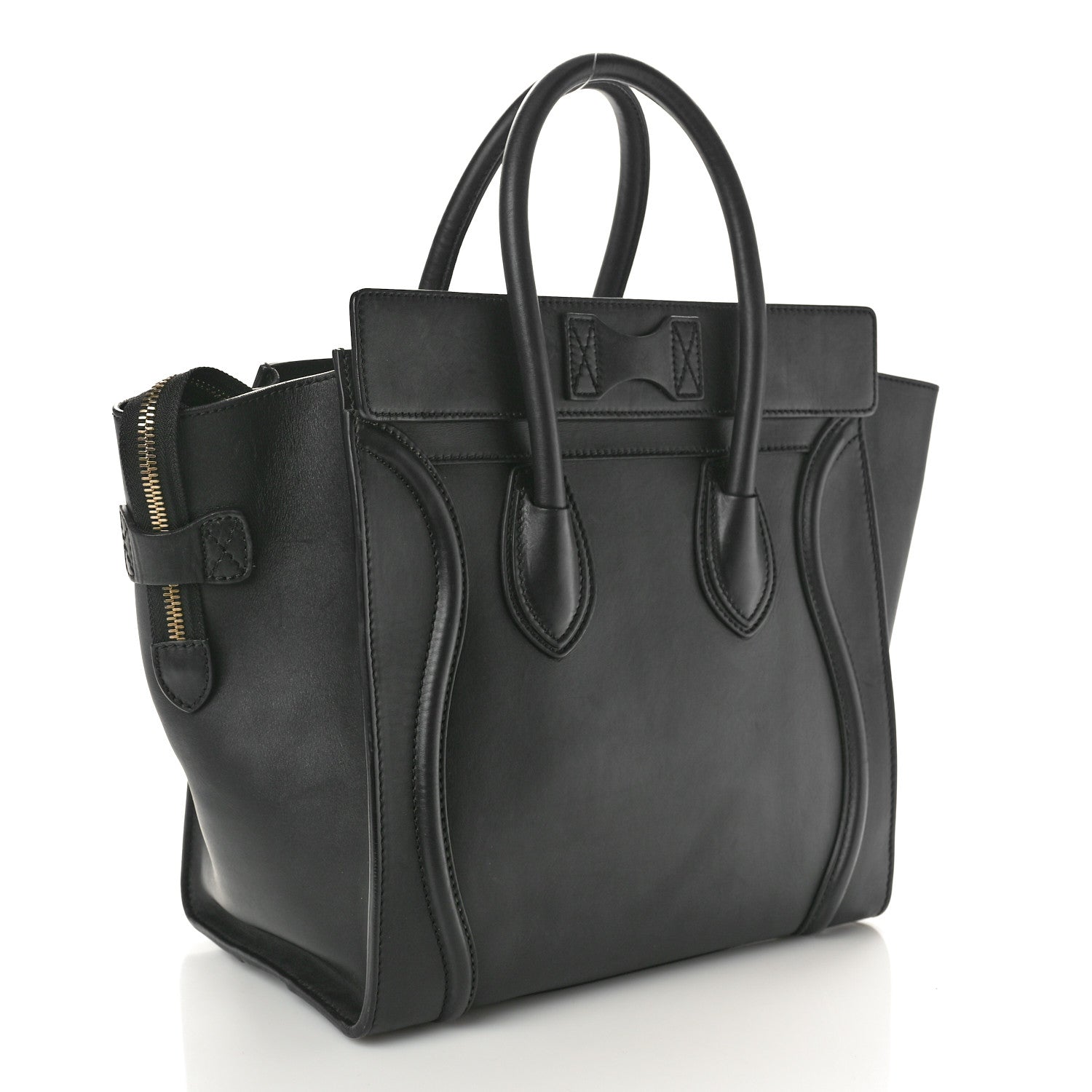 Celine Smooth Calfskin Mini Luggage Black 3 of 14