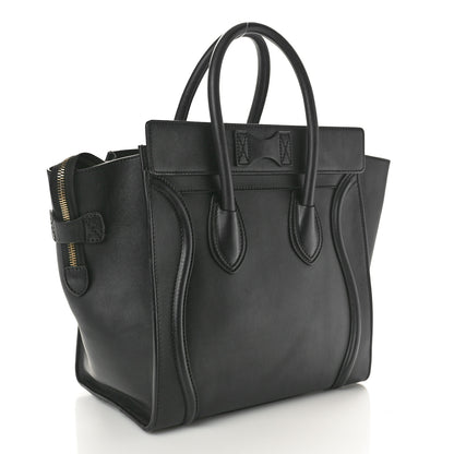 Celine Smooth Calfskin Mini Luggage Black 3 of 14