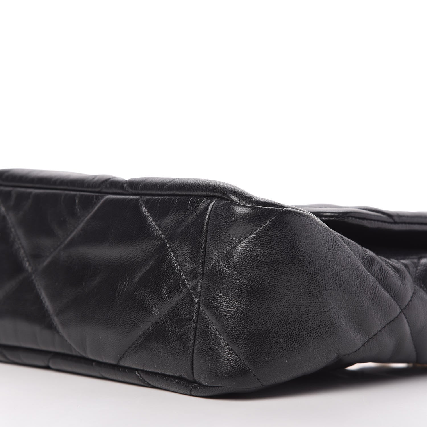 Chanel Goatskin Quilted Large Chanel 19 Flap Black 7 of 10