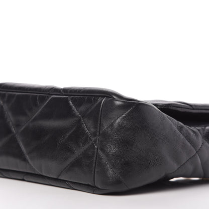 Chanel Goatskin Quilted Large Chanel 19 Flap Black 7 of 10
