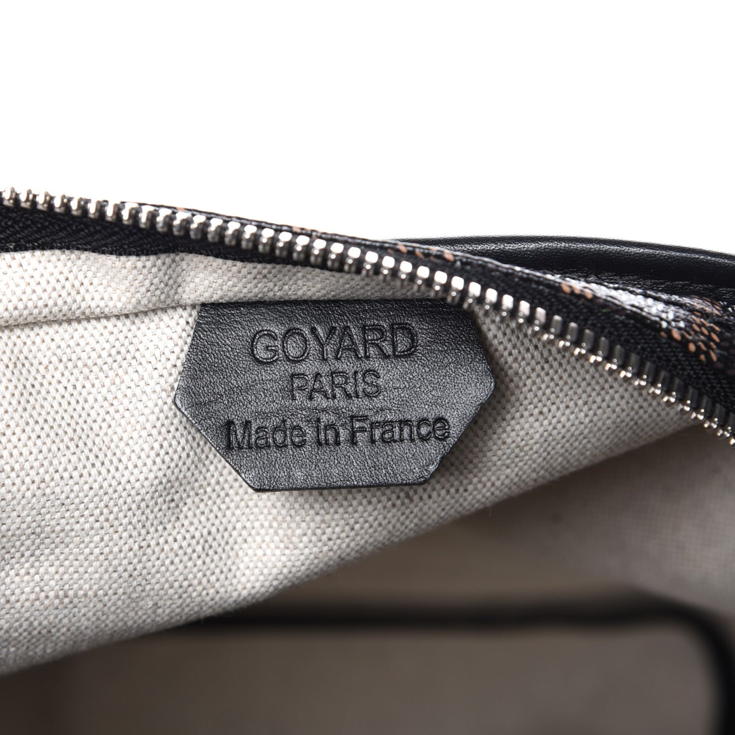 Goyardine Fidji Zip Hobo Black