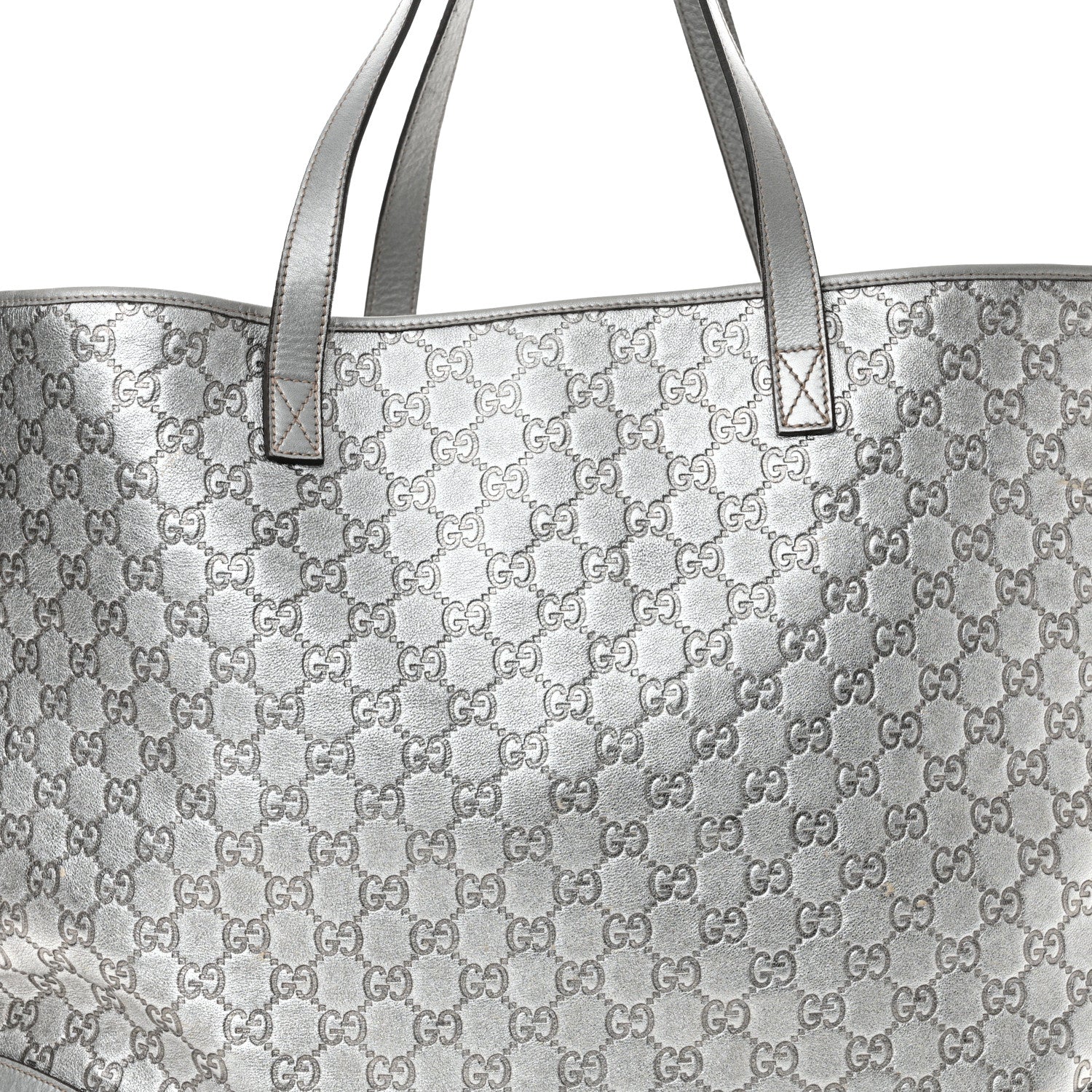Gucci Guccissima Large Tote Silver 8 of 21