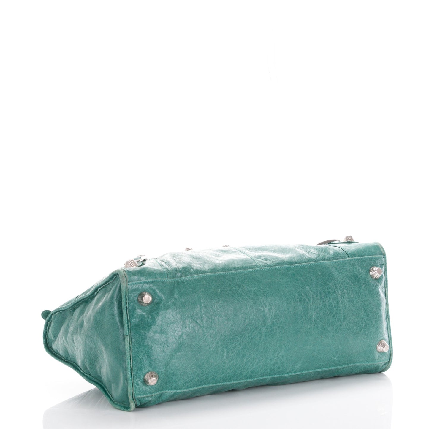 Agneau Giant 21 Silver Hardware Work Vert Sauge