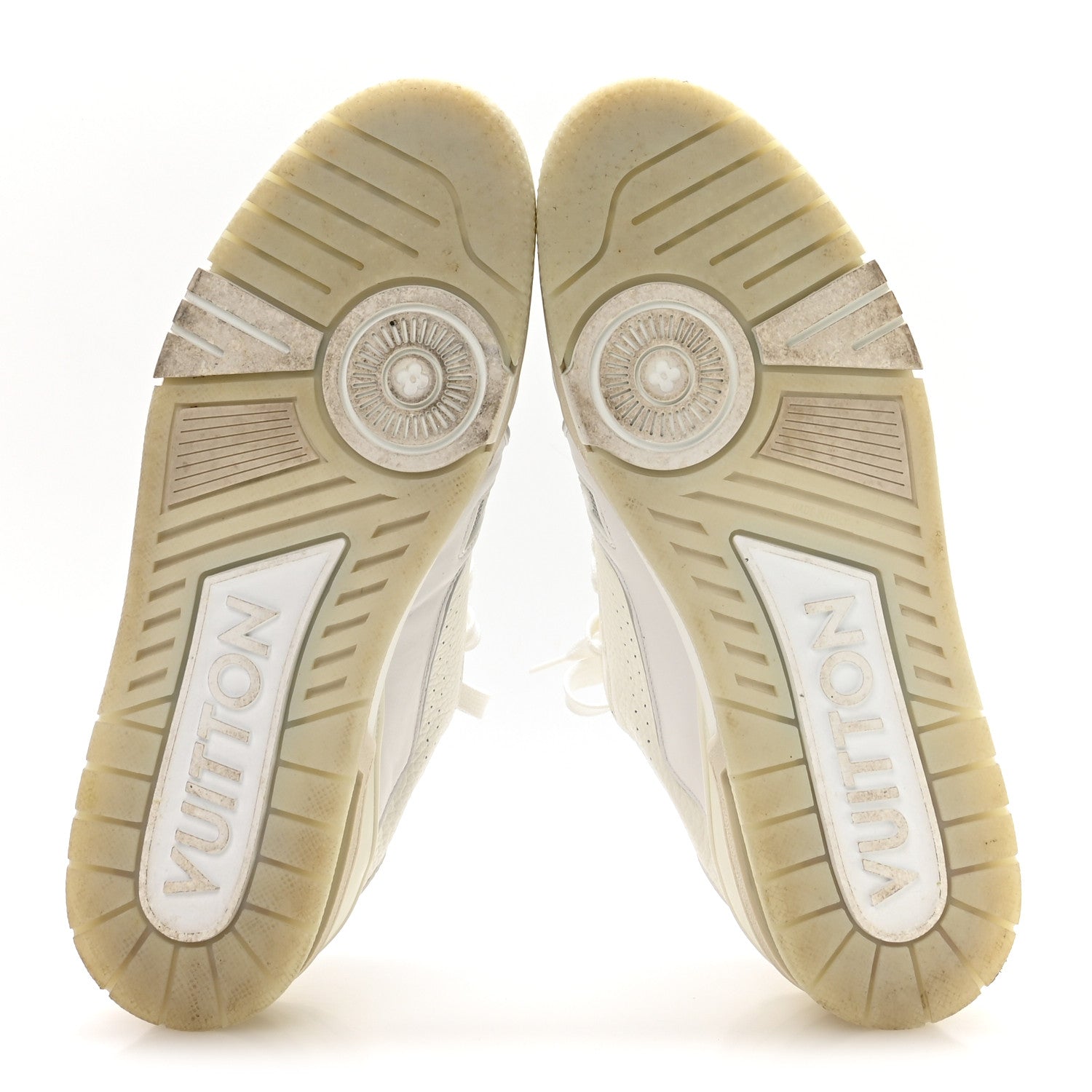 Louis Vuitton Calfskin Mens LV Trainer Sneakers 9 White 6 of 8