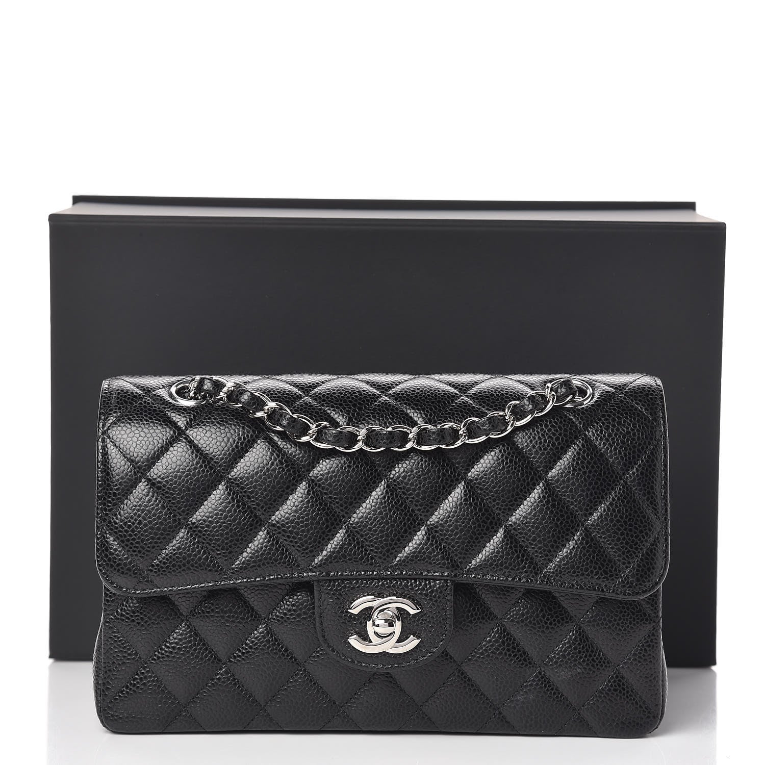 Chanel Caviar Quilted Small Double Flap Black 10 of 10