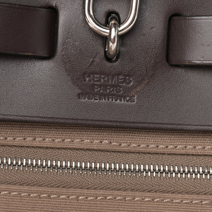 Hermes Vache Hunter Toile Herbag Zip 31 PM Etoupe Ebene 7 of 12