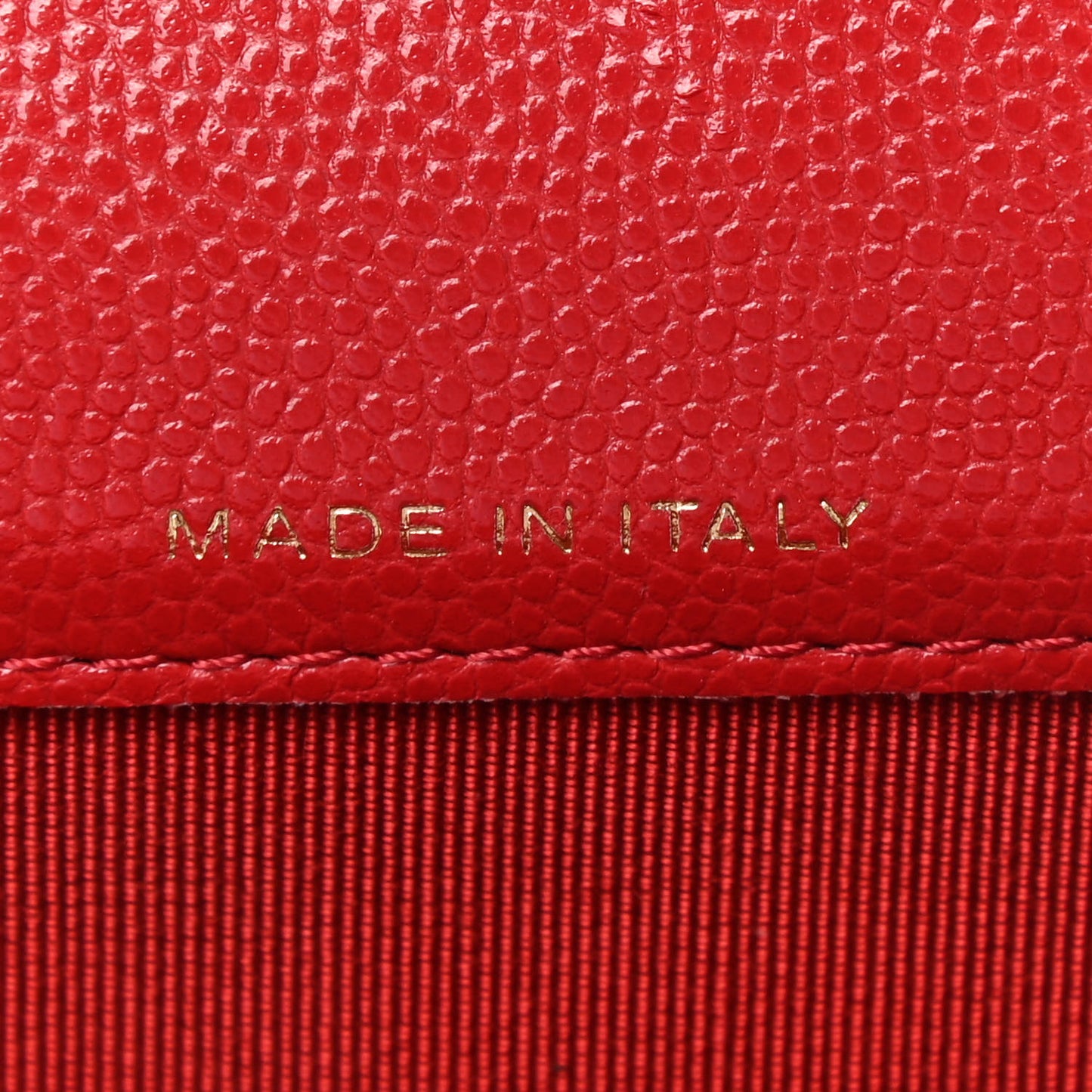 Caviar Quilted Flap Card Holder Wallet Red