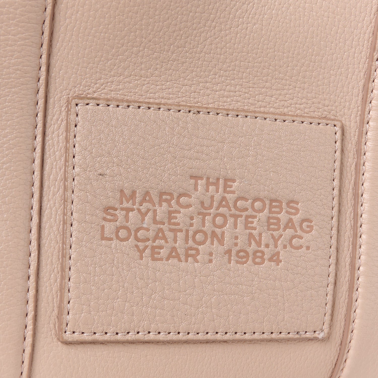 Marc Jacobs Grained Calfskin Medium The Tote Bag Rose Dust 8 of 13