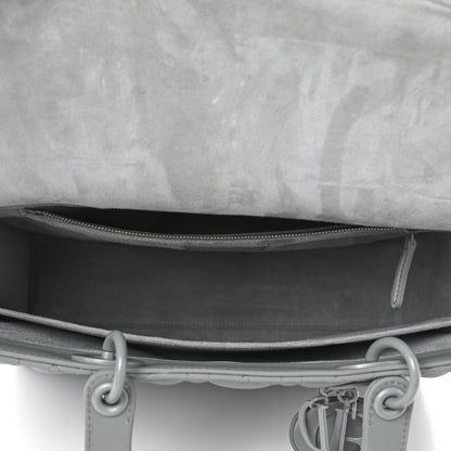 Christian Dior Ultra Matte Calfskin Cannage Large Lady Dior Grey Stone 4 of 4
