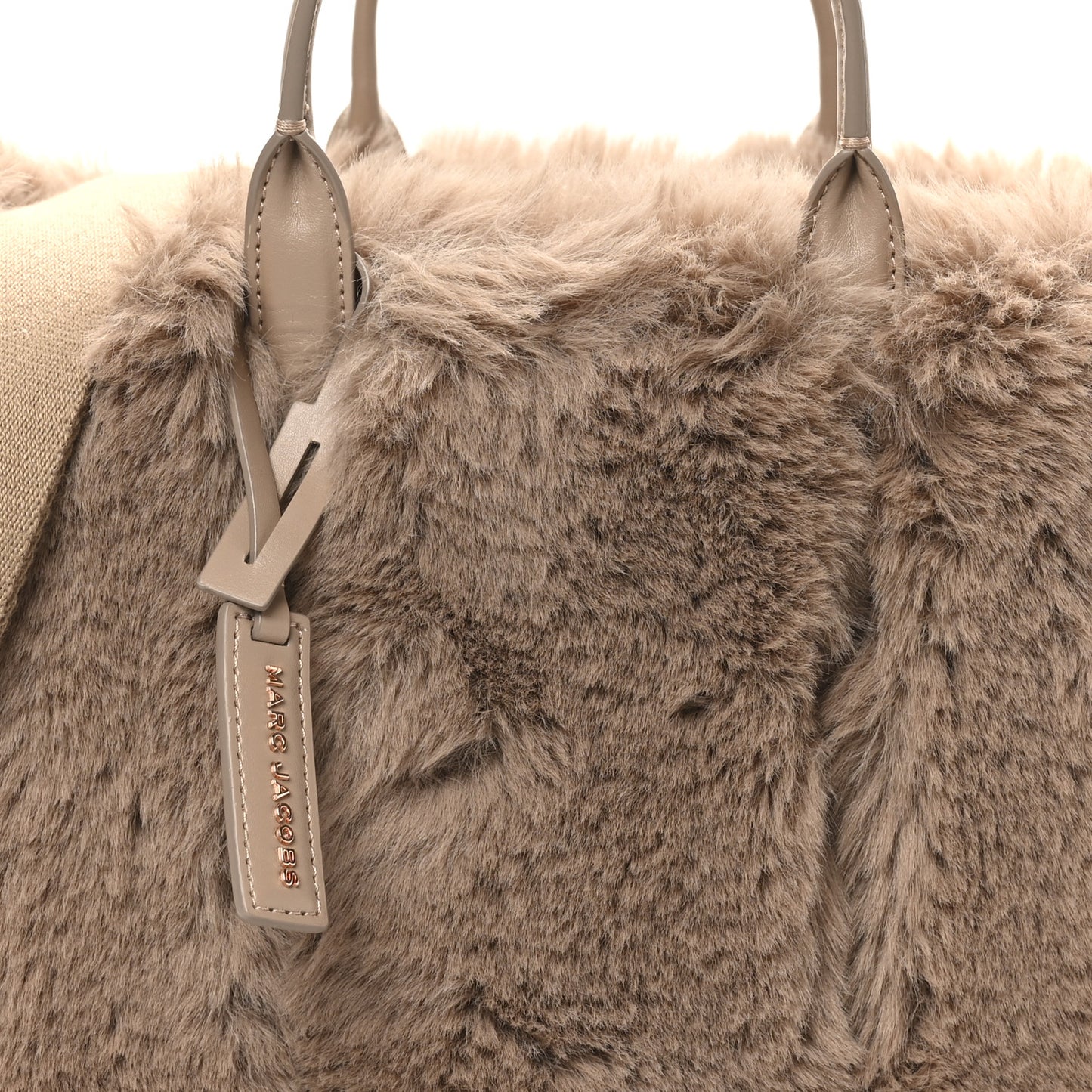 Faux Fur Mini The Year Of The Rabbit Tote Bag Beige