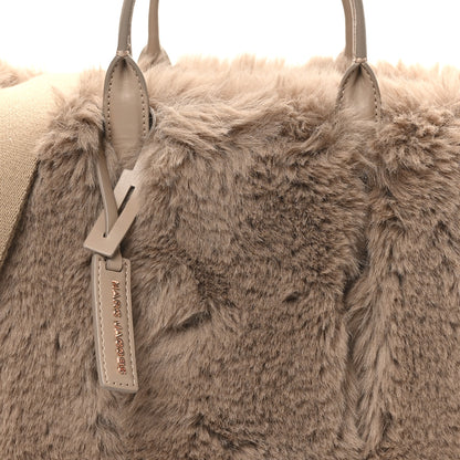 Marc Jacobs Faux Fur Mini The Year Of The Rabbit Tote Bag Beige 7 of 9
