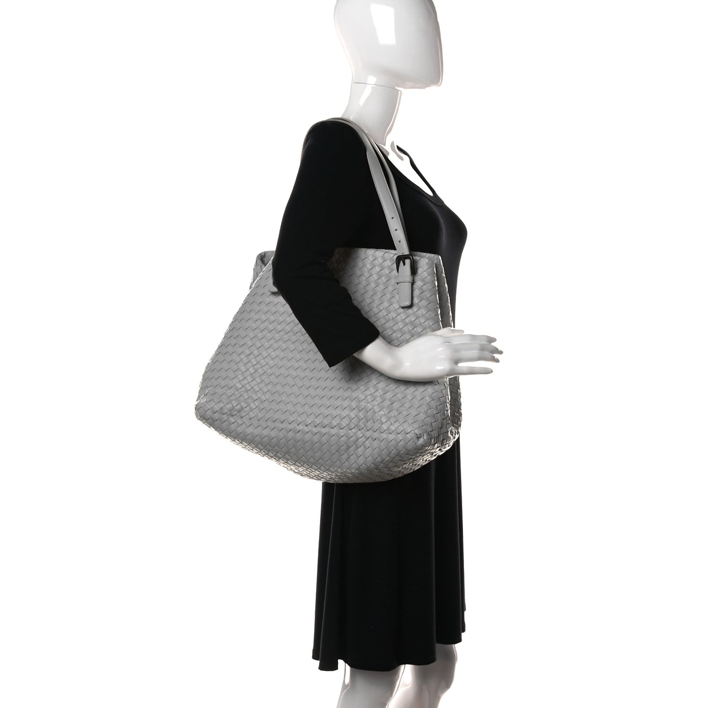 Nappa Intrecciato Large Cesta Tote Moutarde