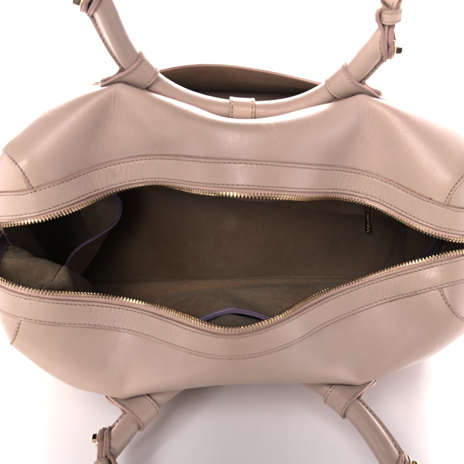 Jimmy Choo Calfskin Tahula Satchel Pale Pink 4 of 13