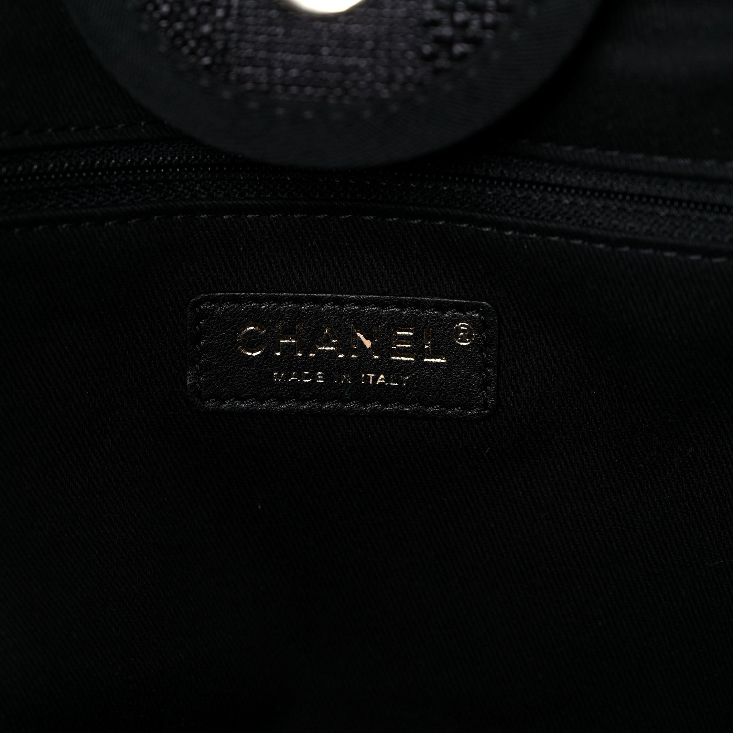 Chanel Mixed Fibers Calfskin Striped Medium Deauville Tote Black 6 of 20