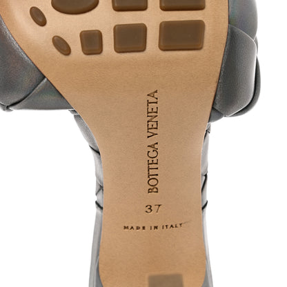 Bottega Veneta Laser Nappa Maxi Intrecciato Lido 90mm Mule Sandals 37 Oyster 7 of 7
