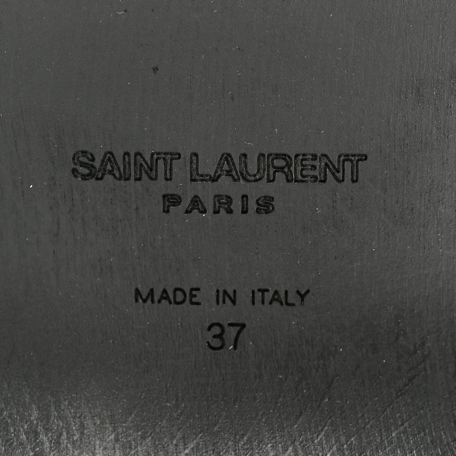 Saint Laurent Smooth Calfskin Le Maillon Clogs 37 Black 6 of 10
